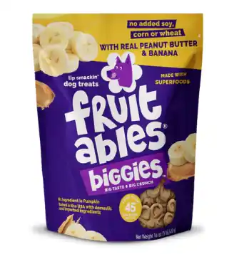 Fruitables Biggies™ Peanut Butter Banana Dog Treats