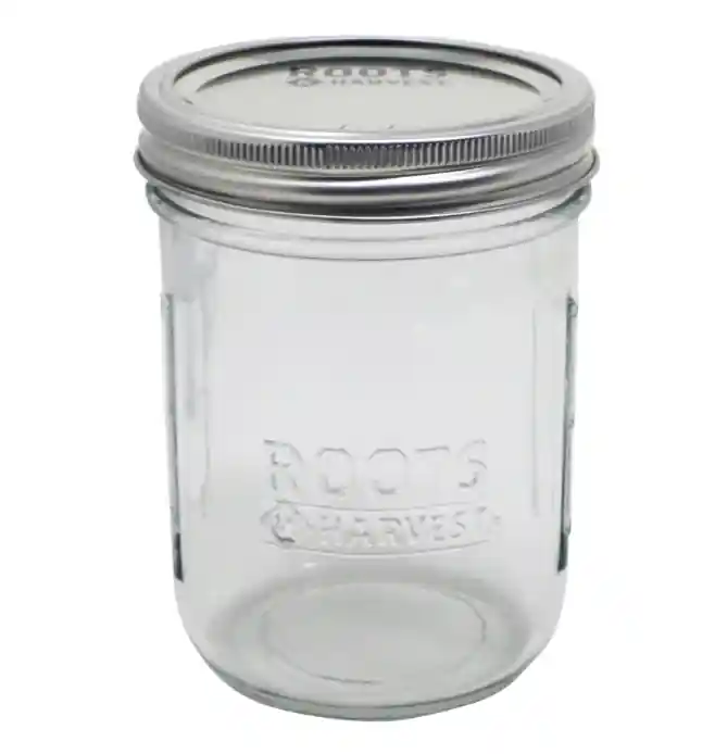 Roots & Harvest Wide Mouth Canning Jars 12pk