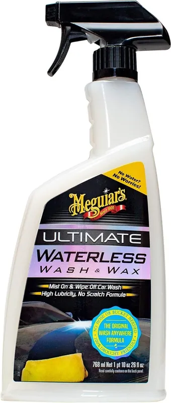 Meguiar‘s G3626 Ultimate Waterless Wash & Wax - 26 Oz Spray Bottle
