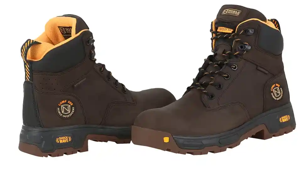 Noble Outfitters 65122 Men‘s EDGE 6" Waterproof Composite Toe Boot Brown