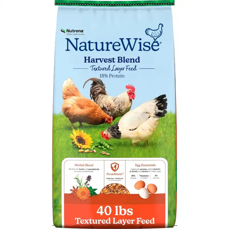 Nutrena® NatureWise® Harvest Blend 18% Protein Textured Layer Feed, 40 lb Bag