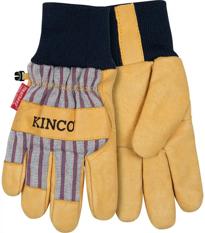 Kinco Kids 1927® Lined Premium Grain Pigskin Palm with Safety Cuff - Medium
