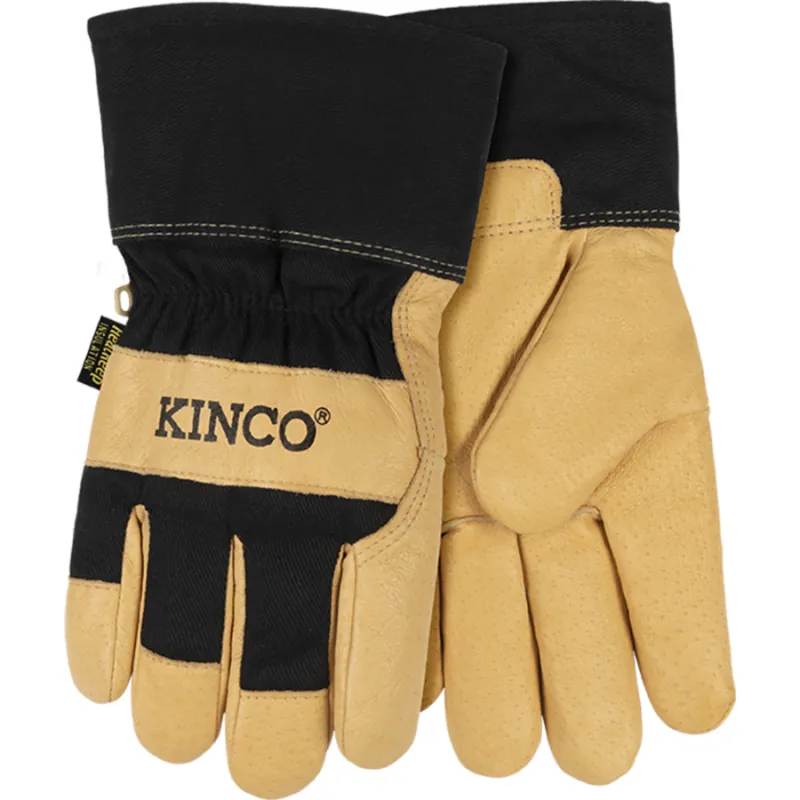 Kinco Lined Grain Pigskin Palm with Safety Cuff Glove