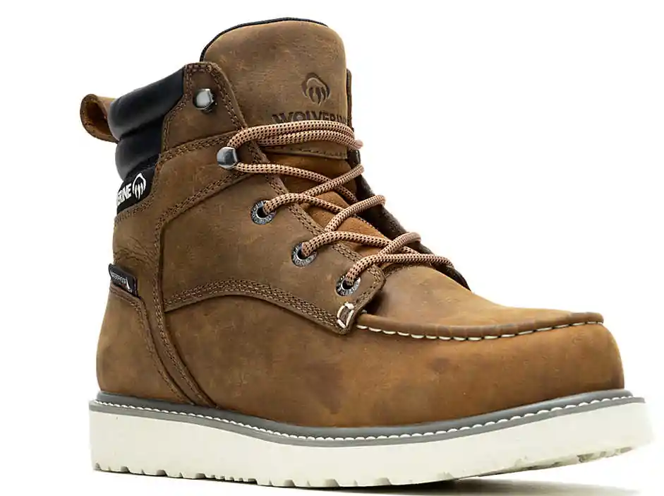 Wolverine Men‘s Trade Wedge 6" Moc-Toe Steel-Toe Work Boot W231103 Brown