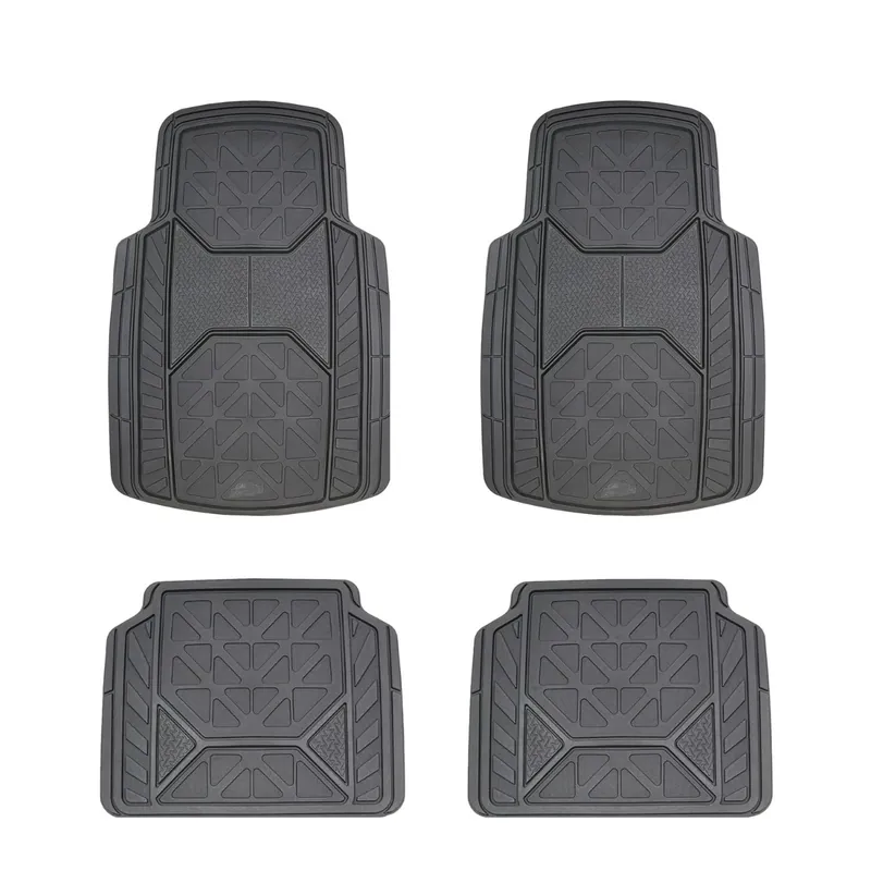 Armor All 4pc Rubber Trim-to-Fit Floor Mats Black