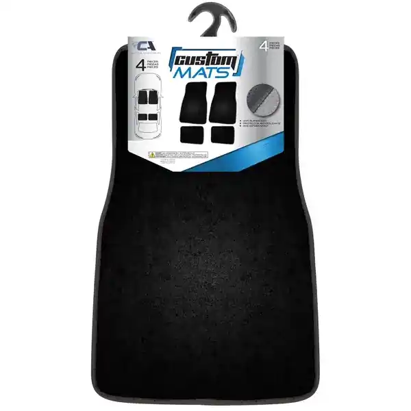 Custom Accessories 4-Piece Carpet Interior Floor Mat