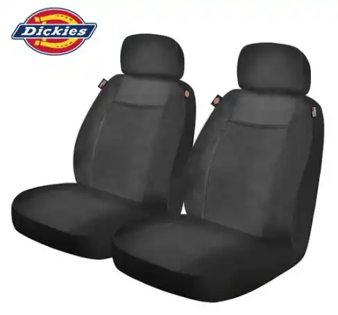 Custom Accessories Dickies Black Bucket Low Back Seat Cover - 40200