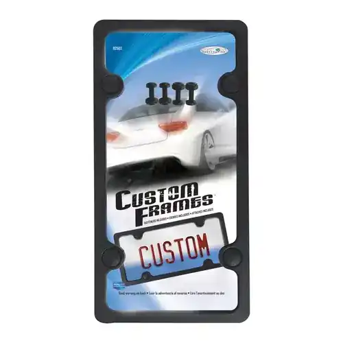 Custom Accessories 92502 License Plate Frame - Black