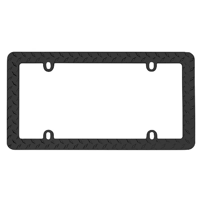 Cruiser® 30850 - Diamond Style Matte Black License Plate Frame