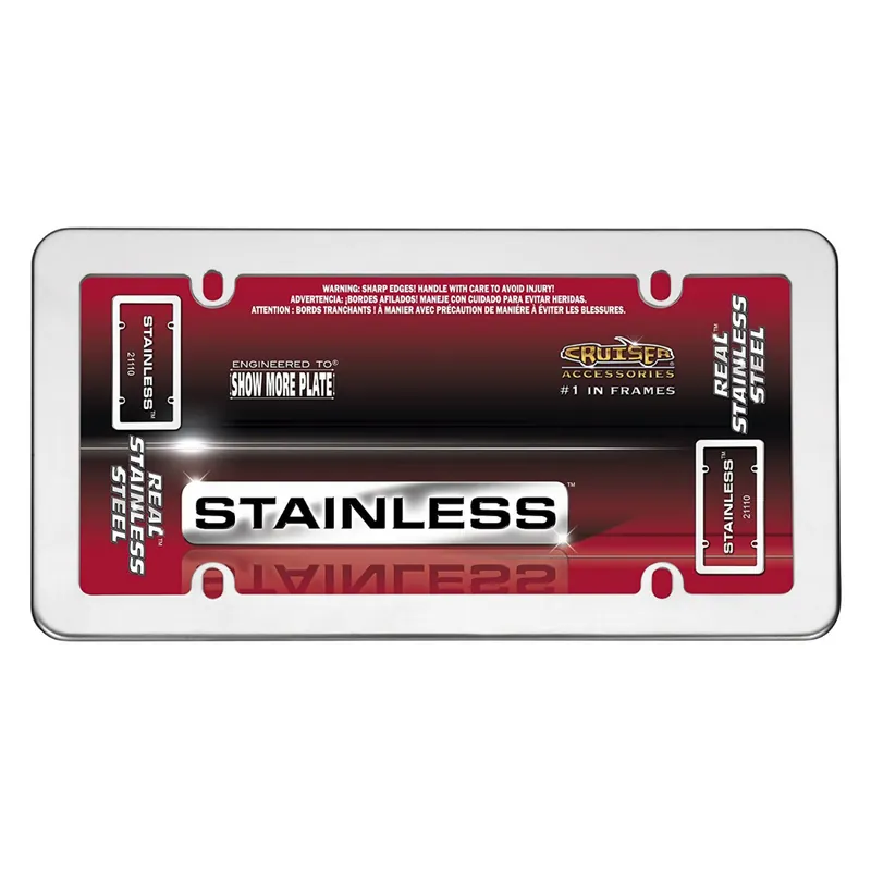 Cruiser® 21110 - Polished License Plate Frame