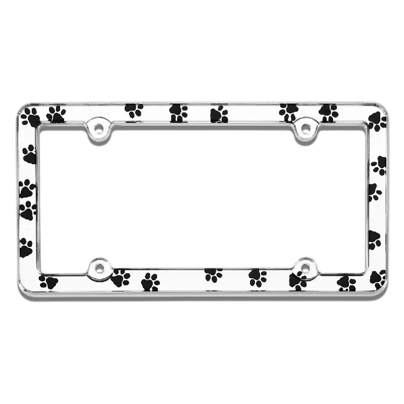 Cruiser® 23033 - Paws Style Chrome License Plate Frame