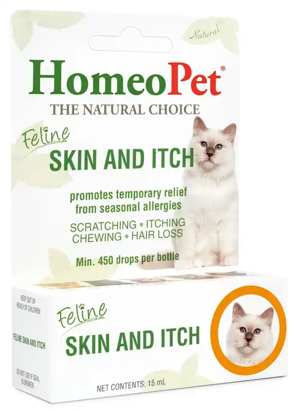 HomeoPet Natural Skin and Coat Health Remedy for Cats 15ML