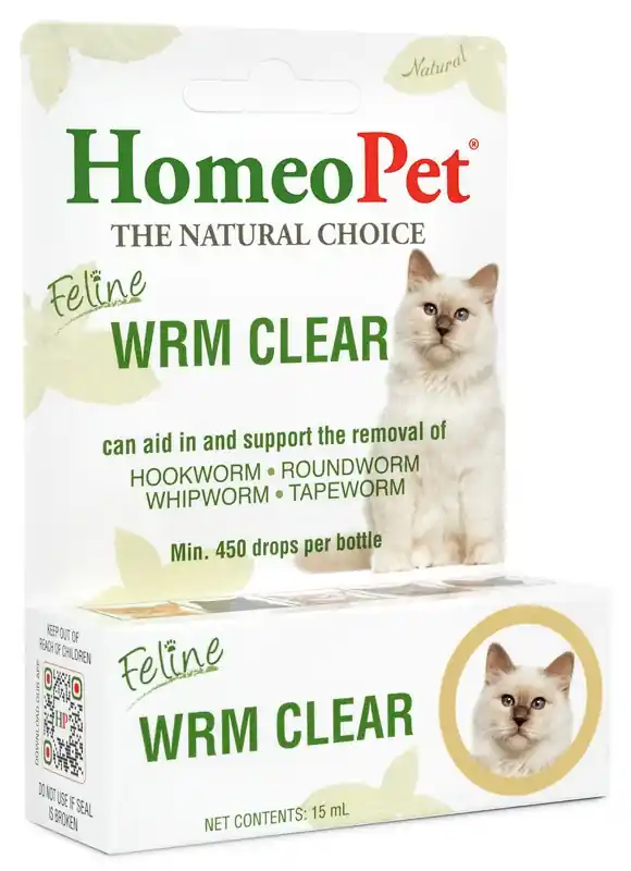 HomeoPet Natural Worm Treatment for Cats 15ML