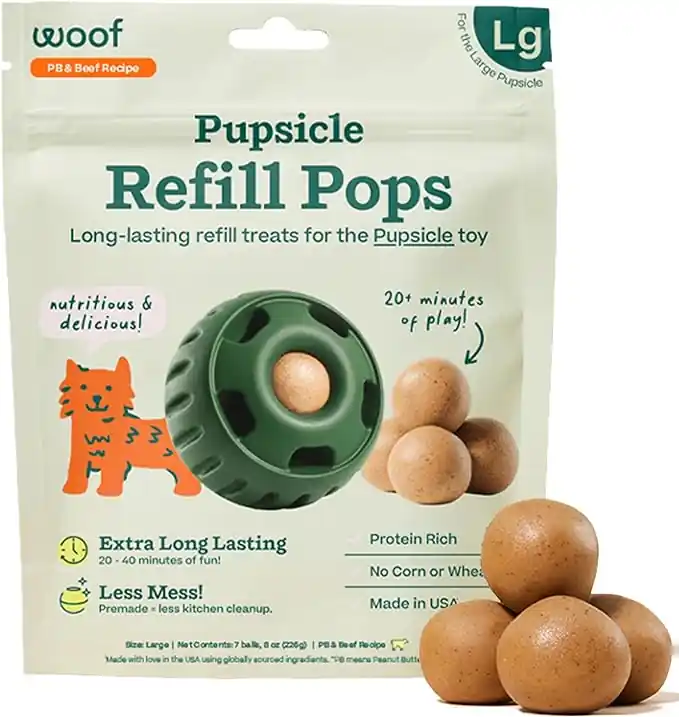 Woof Pupsicle Pops Beef Dog Treats