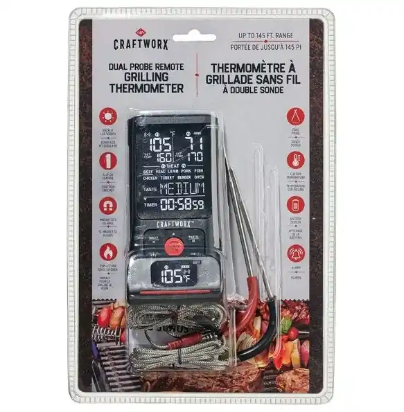 Craftworx Dual Probe Remote Grilling Thermometer