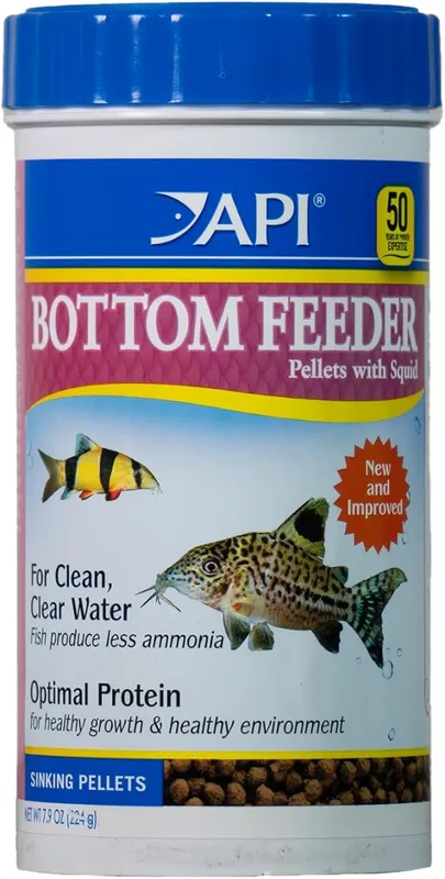 API Bottom Feeder Shrimp Pellets, Fish Food, 1.5 oz