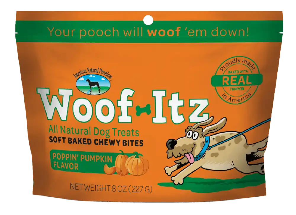 Woof-Itz Poppin’ Pumpkin Dog Treats