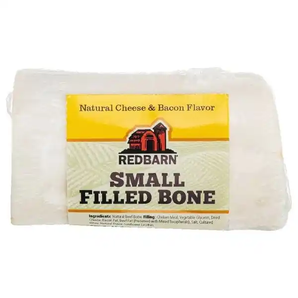 Redbarn Filled Bone Cheese and Bacon, Small 3"