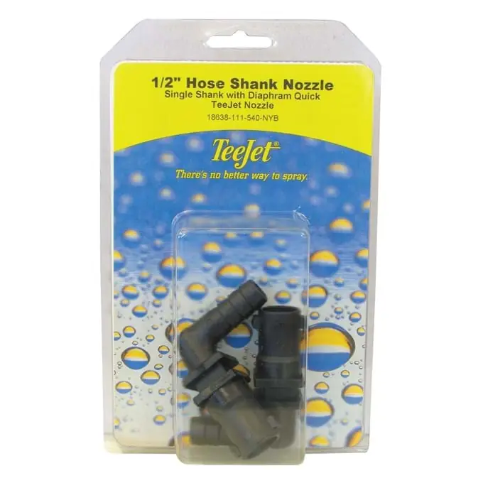 Fimco TeeJet 18638-111-540-NYB-2 Single 1/2" Hose Shank 2 Pack