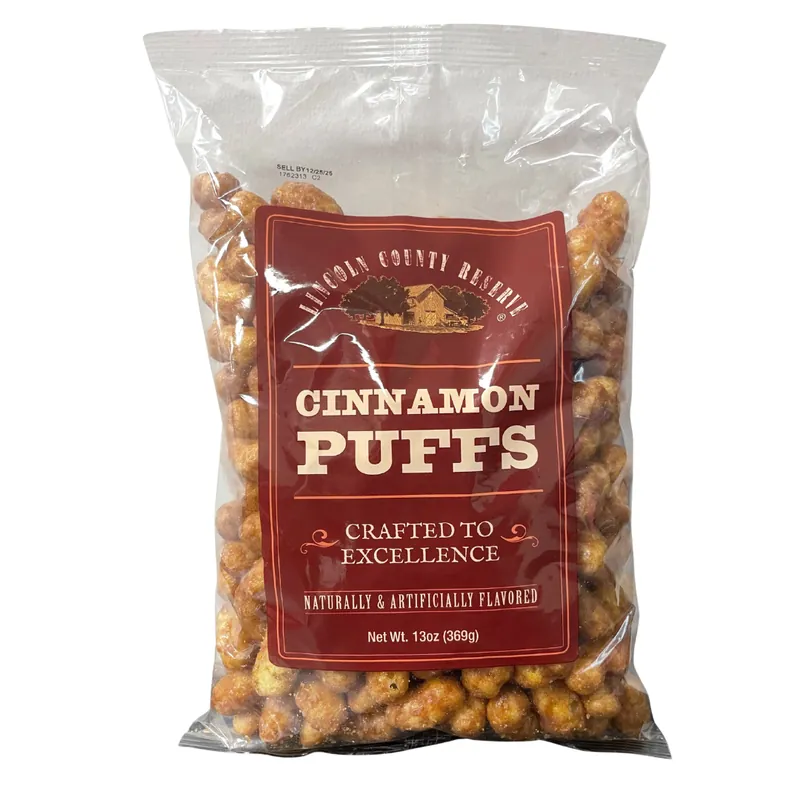Lincoln County Reserve Puff Snacks 13oz - Cinnamon
