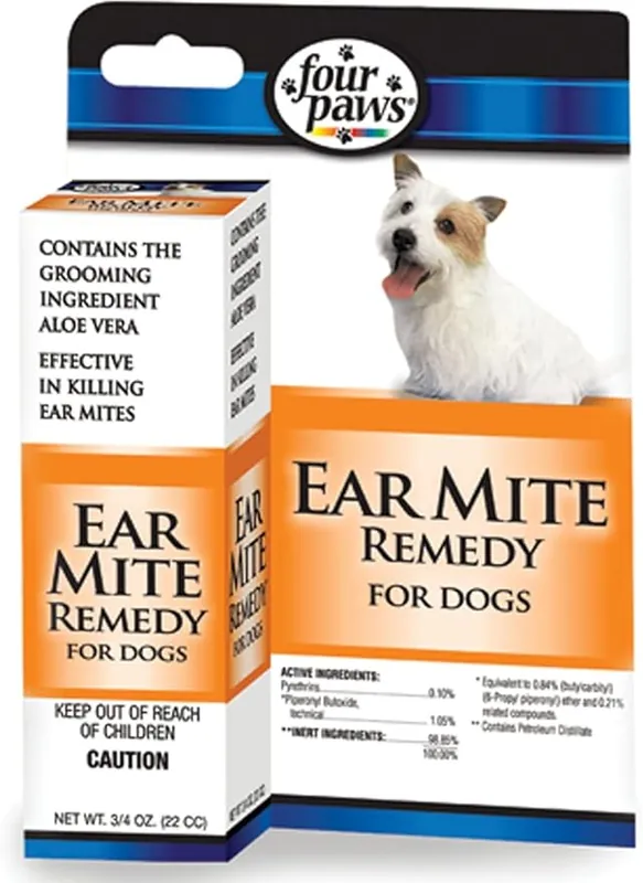 Four Paws Aloe Ear Mite Treatment for Dogs