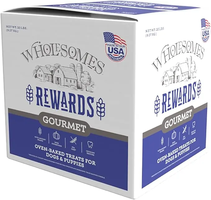 Wholesomes Gourmet Rewards Nut’R’Nipz Peanut Flavor Dog Biscuits - 20lbs