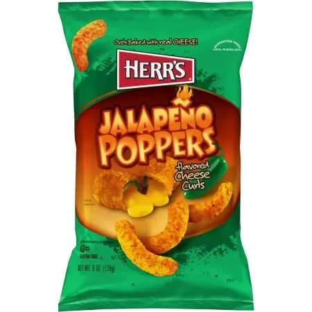 Herr‘s Jalapeno Poppers Cheese Curls - 6oz