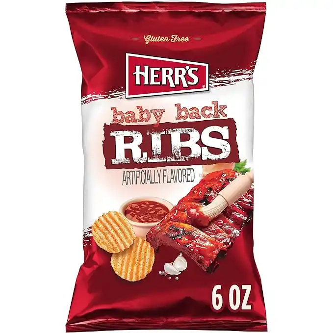 Herr‘s Baby Back Ribs Potato Chips - 6 oz