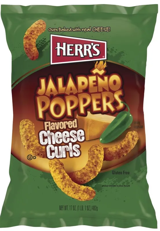Herr‘s Jalapeño Poppers Cheese Curls - 17 oz