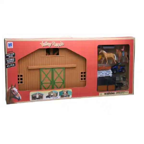 New Ray Toys XL Farmhouse with Stable Toy