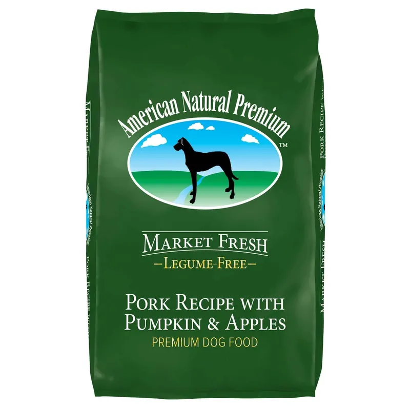 American Natural Premium Pork Recipe With Pumpkin and Apples Chicken Free Dog Food