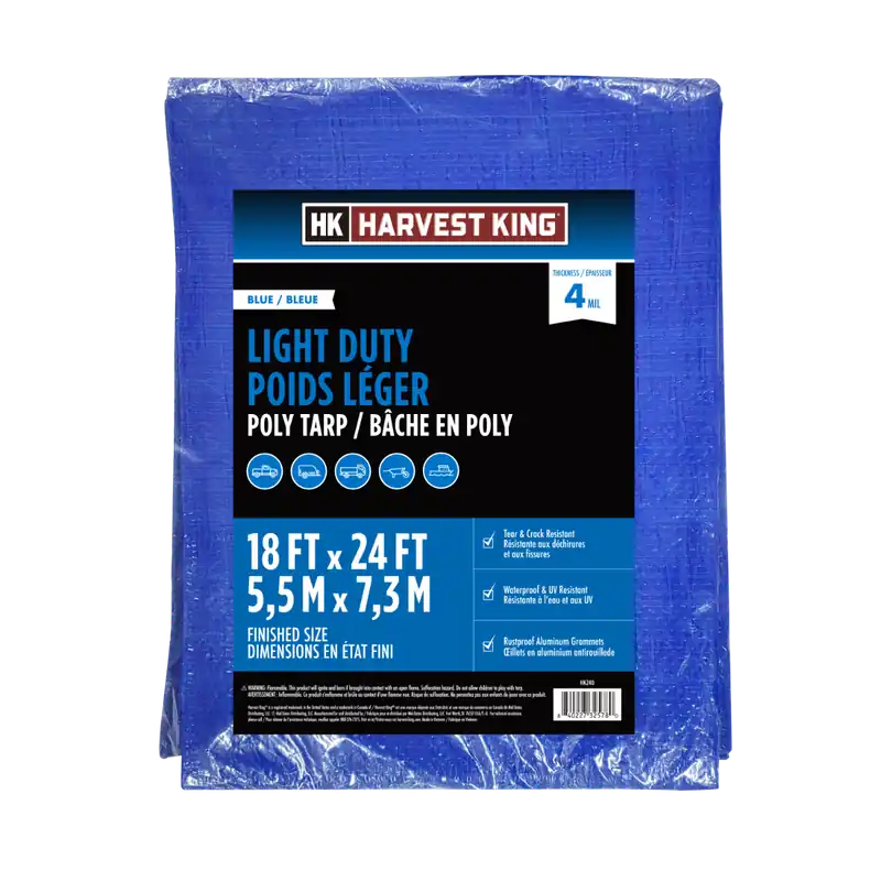 Harvest King All-Purpose Light Duty Tarp - Blue