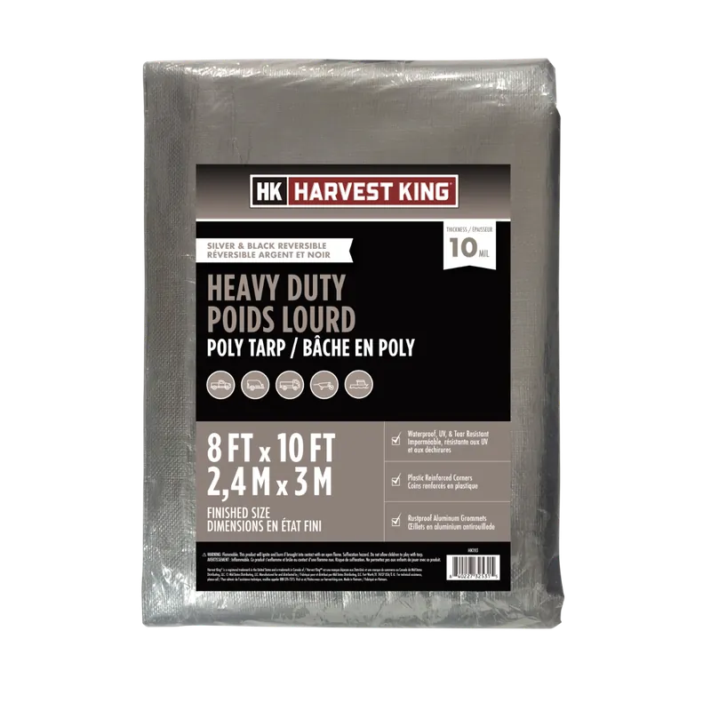 Harvest King Heavy-Duty Tarp - Silver