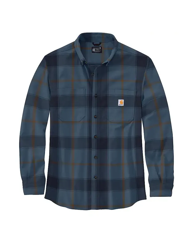 Carhartt Men‘s 106352 Rugged Flex® Relaxed Fit Midweight Flannel Long-Sleeve Plaid Shirt