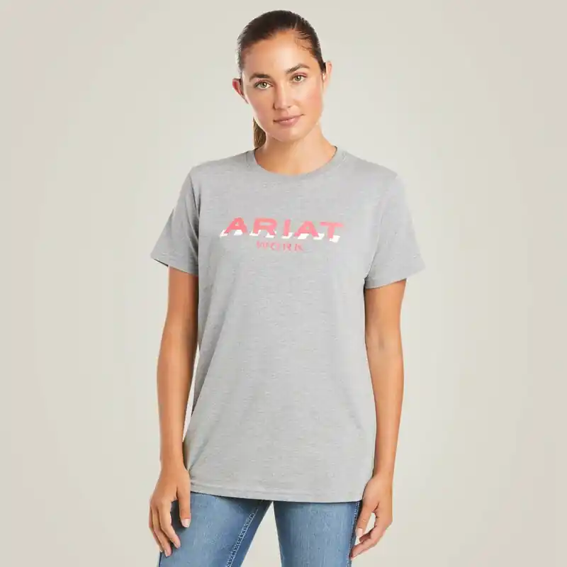 Ariat Women‘s Style No.10035284 Rebar Cotton Strong Logo T-Shirt