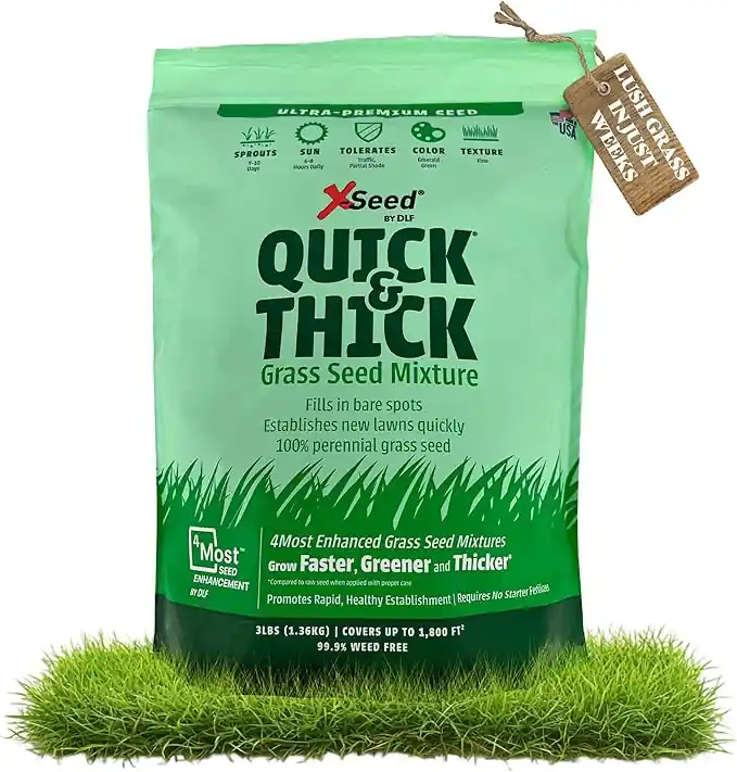 X-Seed Ultra Premium Quick and Thick Lawn Seed Mixture 3lb