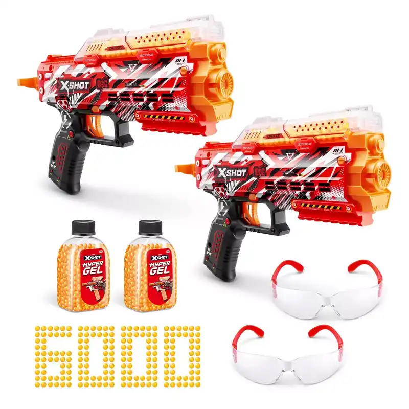 Zuru XSHOT Hyper Gel Mini Toy Gel Blaster - 2PK (with 8 Darts)