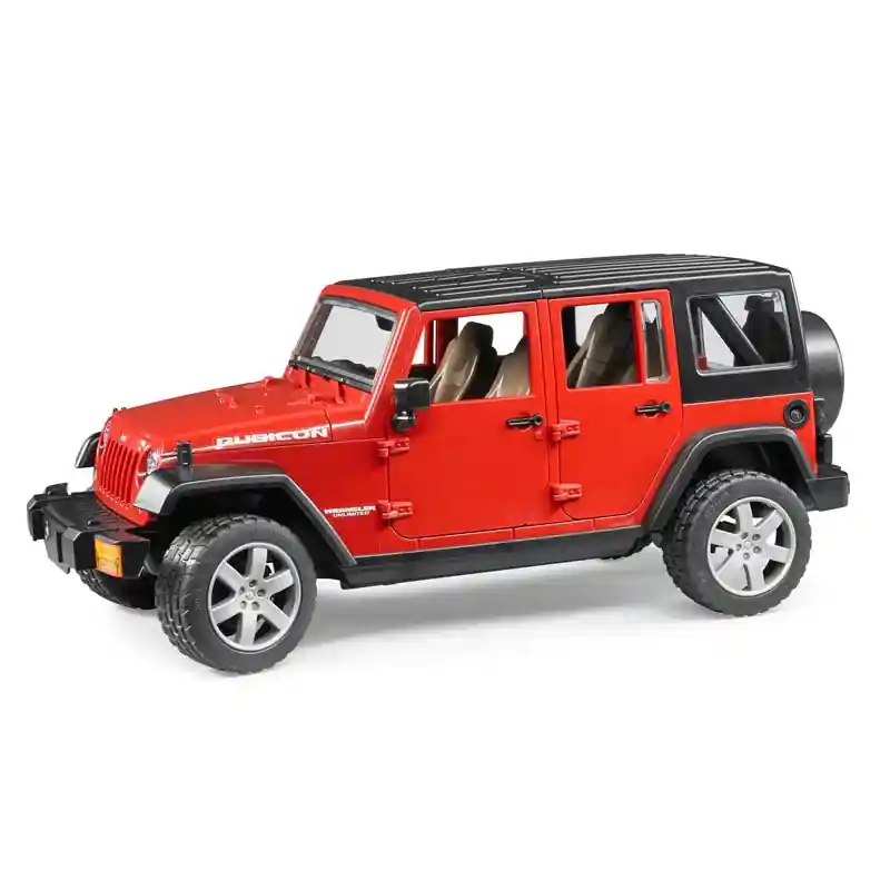 Bruder 1/16 Red Jeep Wrangler Rubicon