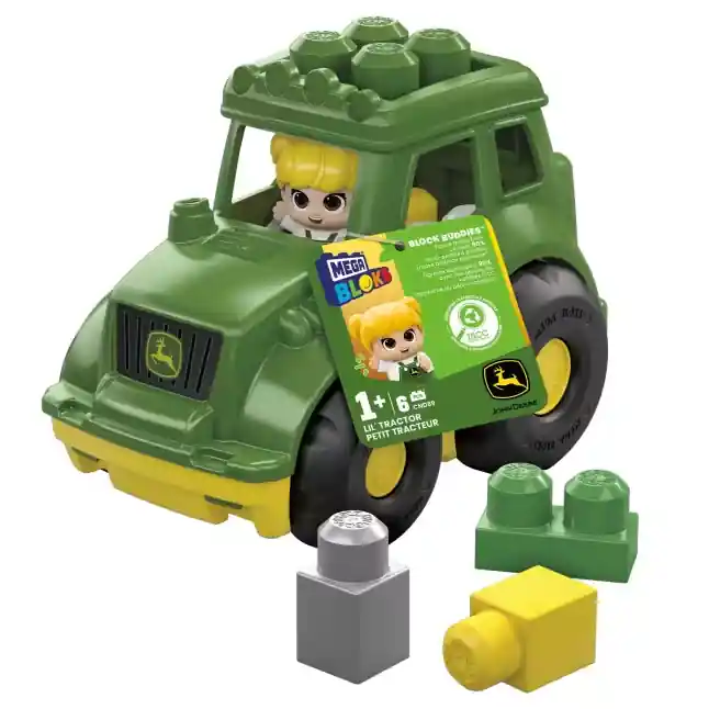 Mattel MEGA BLOKS John Deere Lil‘ Tractor Building Toy Blocks