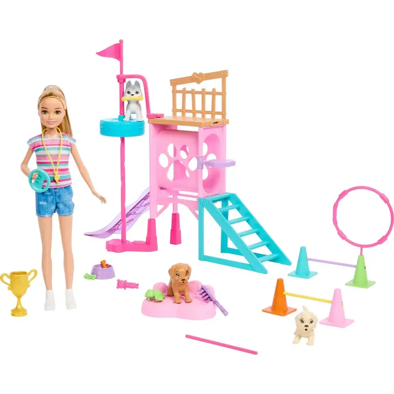 Mattel Barbie and Stacie to the Rescue Puppy Playground Playset