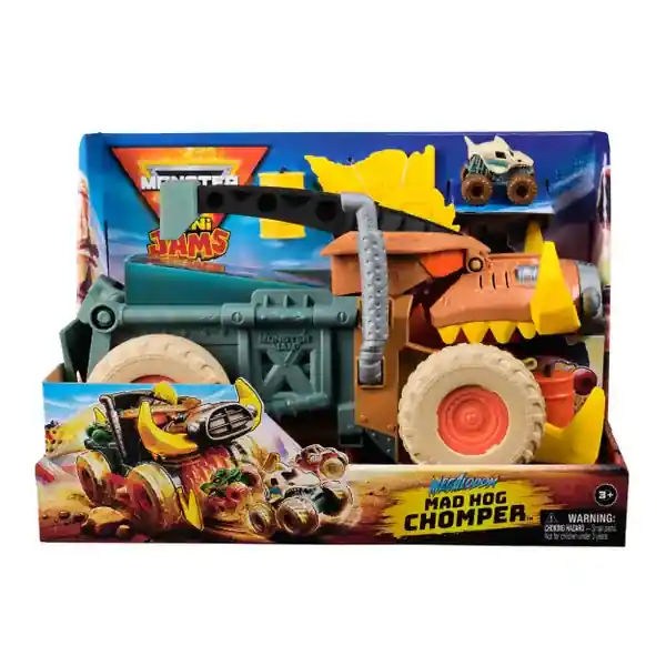 Spin Master Monster Jam Mini Jams Megalodon Mad Hog Chomper Monster Truck