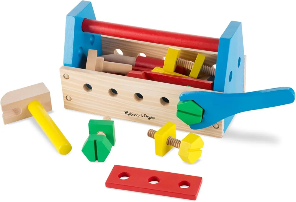 Melissa & Doug Wooden Take-Along Tool Kit Playset