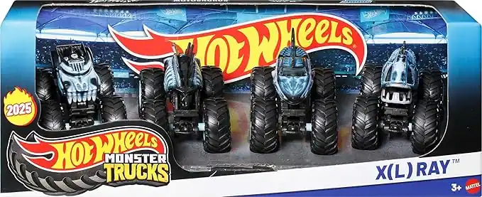 Hot Wheels Monster Trucks 4-Pack of 1 64 Scale Toy Trucks Assorted Styles