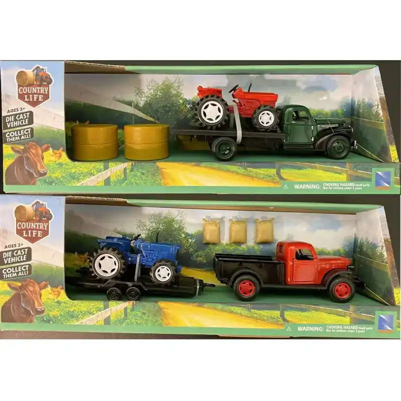New Ray Vintage Truck & Farm Tractor Playset Assorted Styles