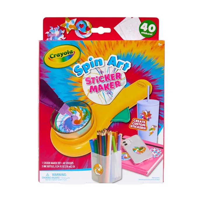 Crayola Spin Art Sticker Maker Set