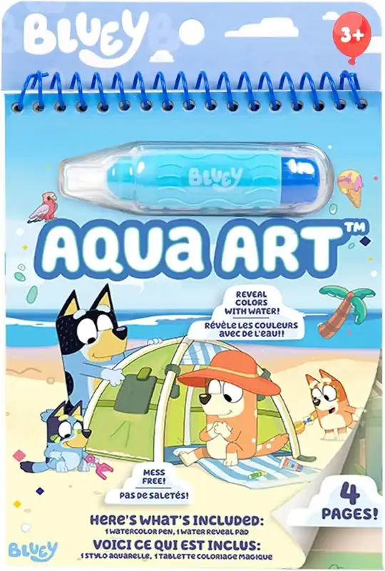 Bluey Aqua Art - Reusable Water Reveal Activity Book