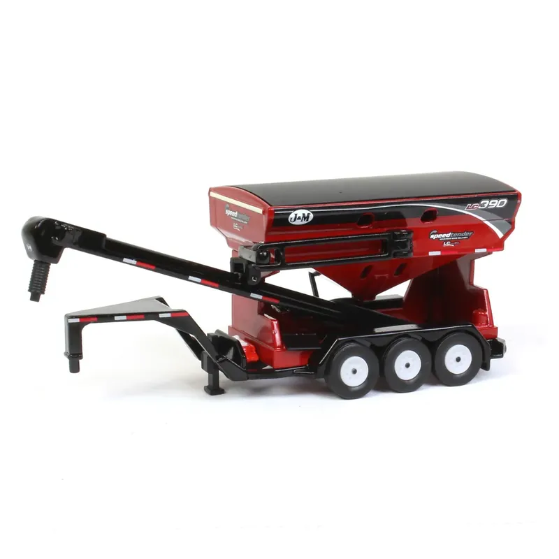Spec Cast 1/64 Red J&M LC390 Tri-axle Gooseneck Bulk Seed Tender
