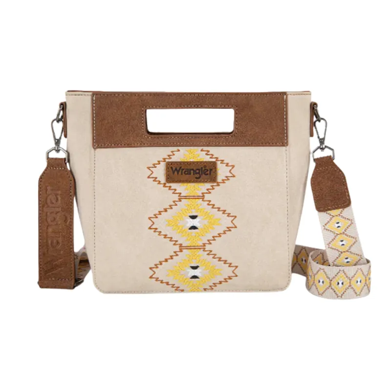 Wrangler Aztec Embroidered Crossbody Bag