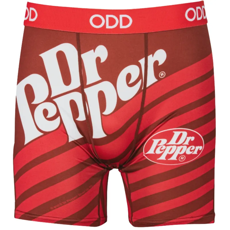 Odd Sox Men‘s Dr Pepper Stripes Boxer Briefs