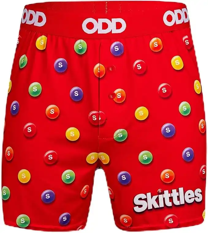 Odd Sox Men‘s Skittles All Over Lounge Shorts